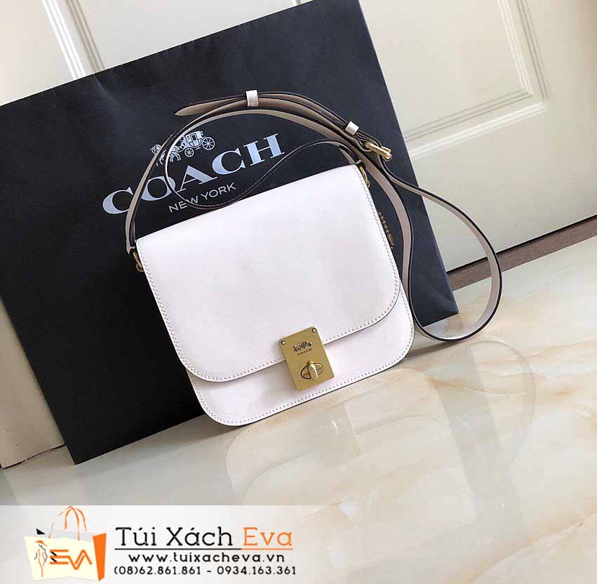 Túi Xách Coach Hutton Saddle Bag Siêu Cấp Màu Hồng Đẹp.