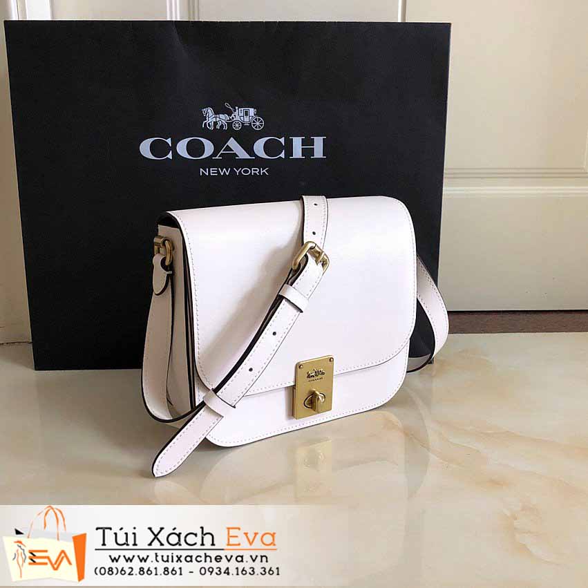 Túi Xách Coach Hutton Saddle Bag Siêu Cấp Màu Hồng Đẹp.