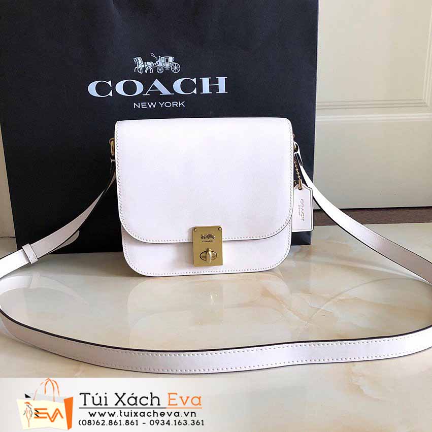 Túi Xách Coach Hutton Saddle Bag Siêu Cấp Màu Hồng Đẹp.