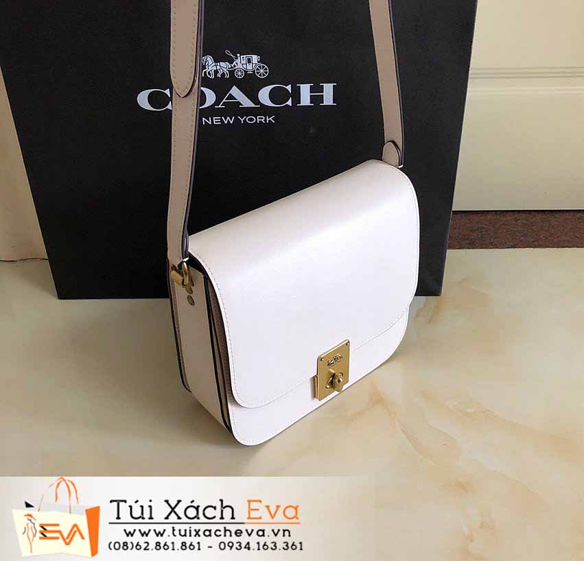 Túi Xách Coach Hutton Saddle Bag Siêu Cấp Màu Hồng Đẹp.