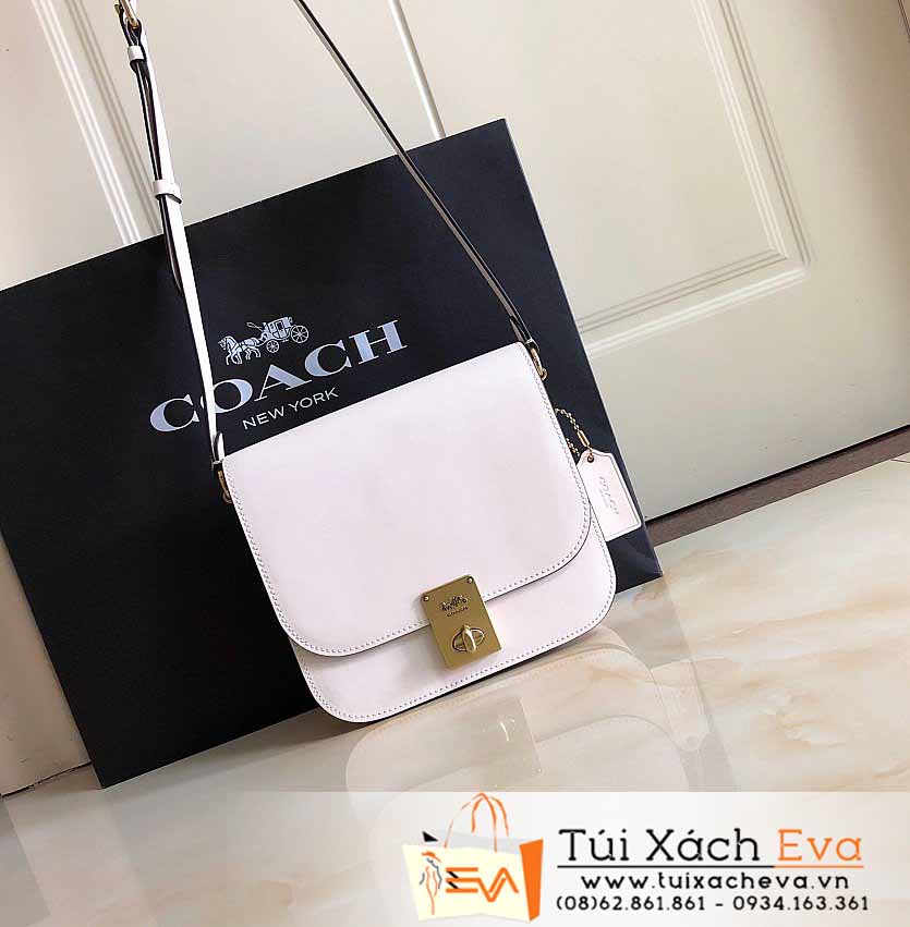 Túi Xách Coach Hutton Saddle Bag Siêu Cấp Màu Hồng Đẹp.