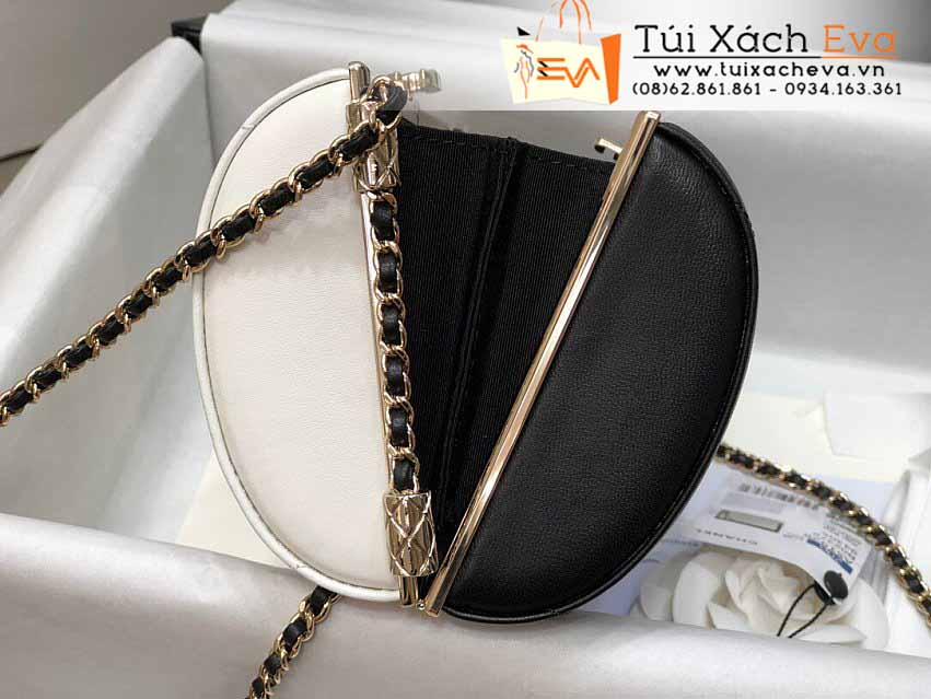 Túi Xách Chanel Bag Siêu Cấp Màu Đen Phối Trắng Đẹp M1926.