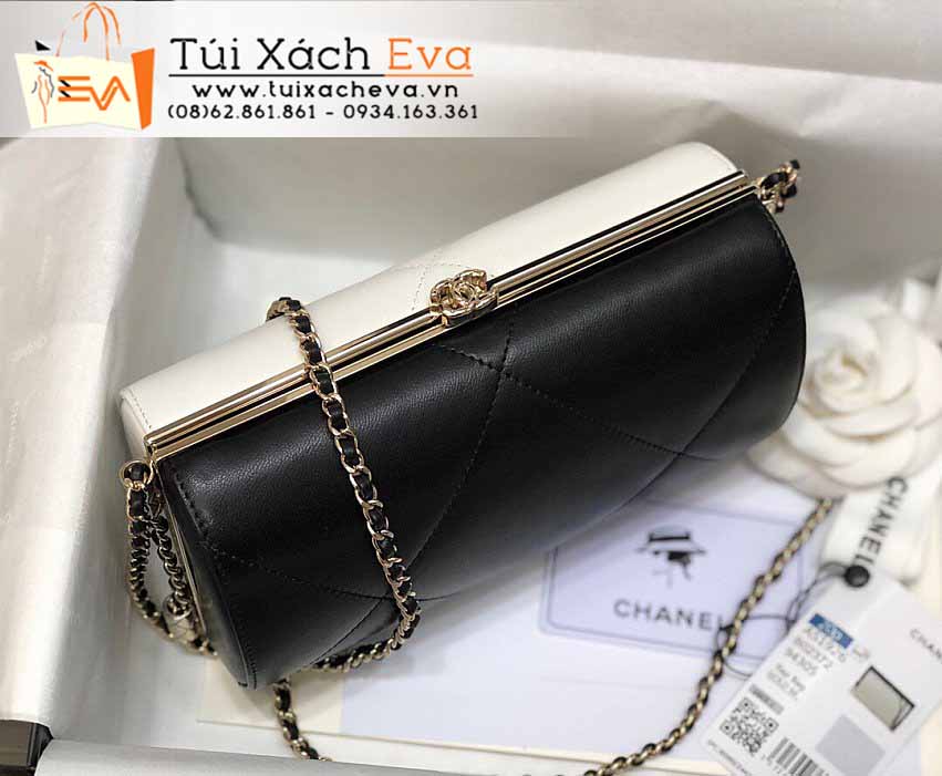 Túi Xách Chanel Bag Siêu Cấp Màu Đen Phối Trắng Đẹp M1926.