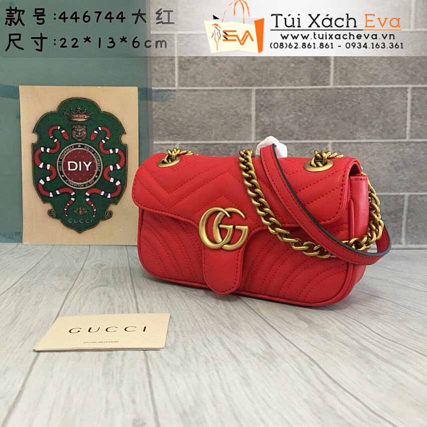 Túi Xách Gucci Marmont Bag Siêu Cấp Màu Đỏ Đẹp M446744.