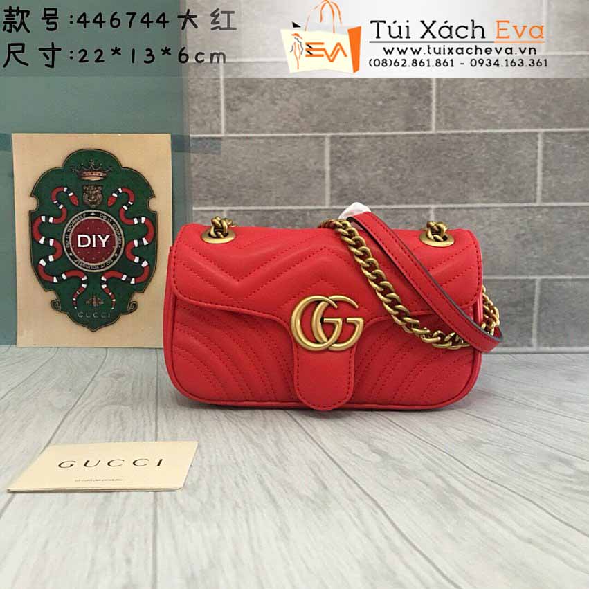 Túi Xách Gucci Marmont Bag Siêu Cấp Màu Đỏ Đẹp M446744.