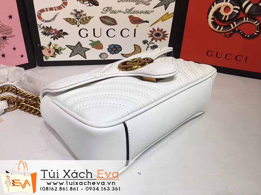 Túi Xách Gucci Marmont Bag Siêu Cấp Màu Trắng Đẹp M446744.