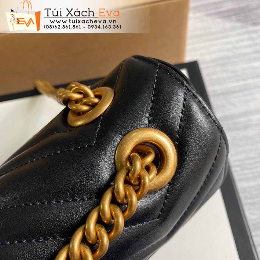 Túi Xách Gucci Marmont Bag Siêu Cấp Màu Đen Đẹp M446744.