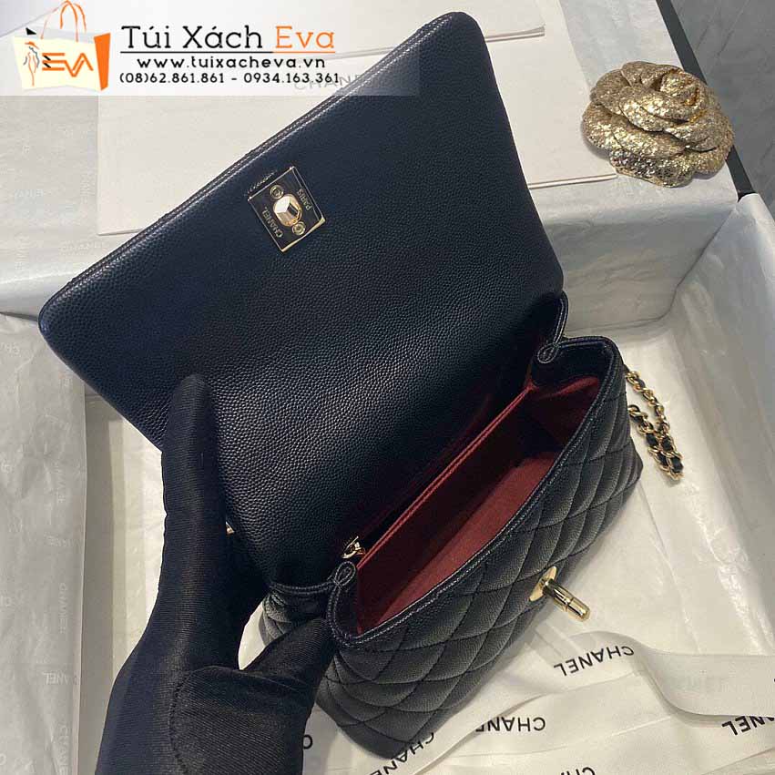 Túi Xách Chanel MiNi CoCo Handle Bag Siêu Cấp Màu Đen Đẹp M28000.