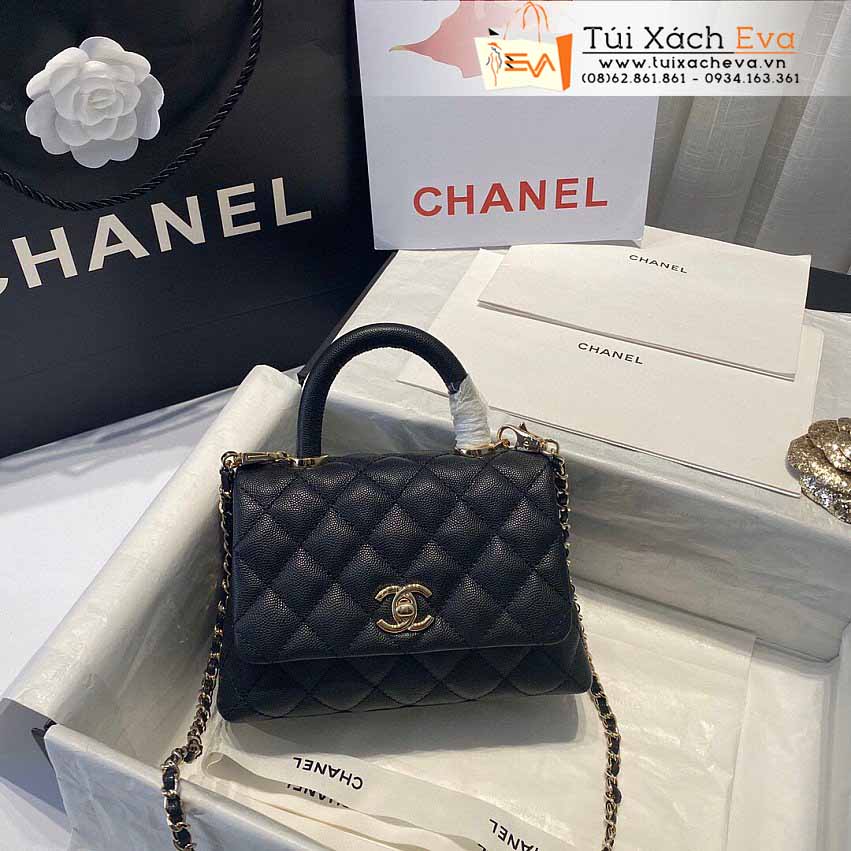 Túi Xách Chanel MiNi CoCo Handle Bag Siêu Cấp Màu Đen Đẹp M28000.