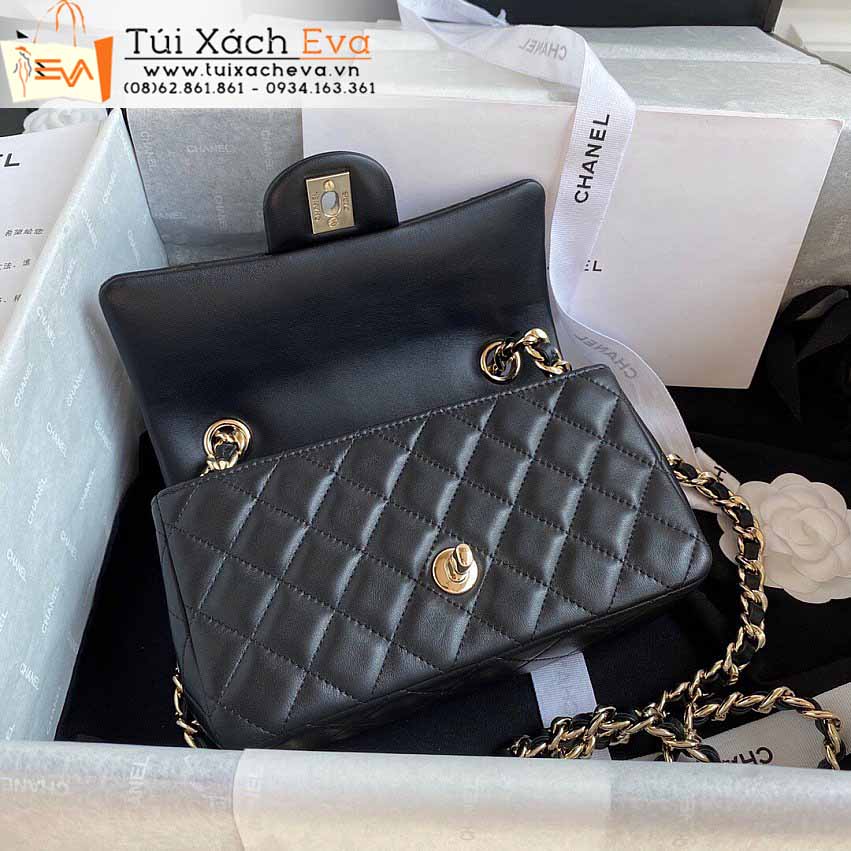 Túi Xách Chanel Mini Classic Flap Bag Siêu Cấp Màu Đen Đẹp M2326.