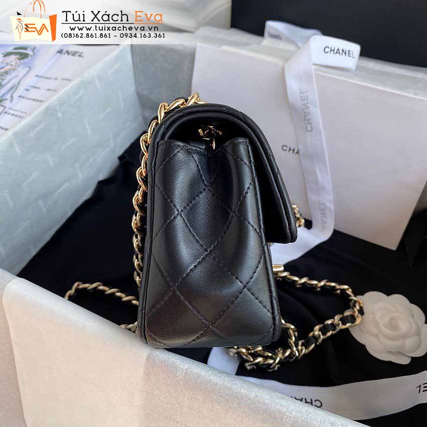 Túi Xách Chanel Mini Classic Flap Bag Siêu Cấp Màu Đen Đẹp M2326.