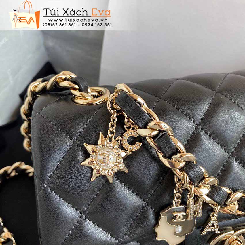 Túi Xách Chanel Mini Classic Flap Bag Siêu Cấp Màu Đen Đẹp M2326.