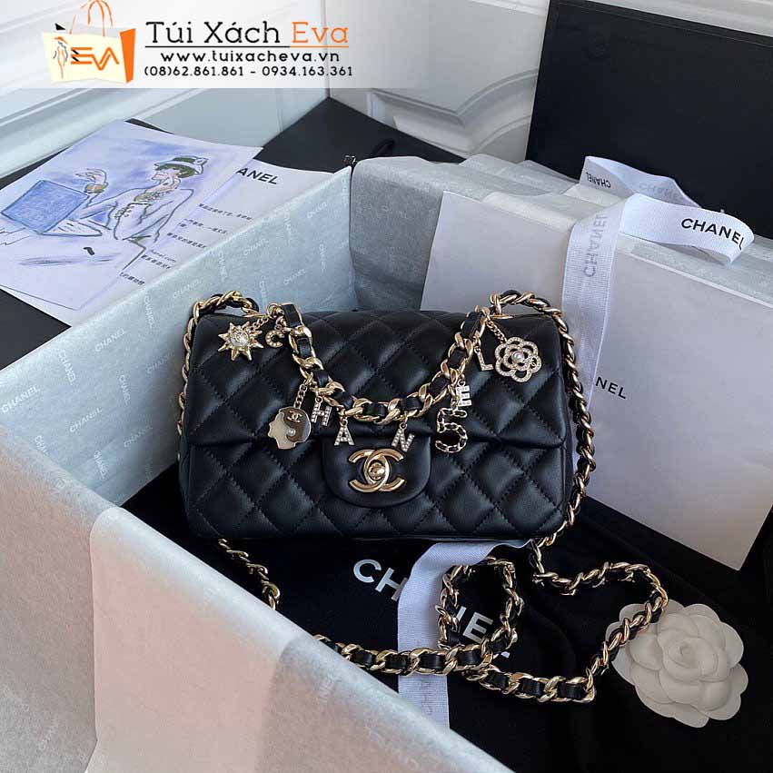 Túi Xách Chanel Mini Classic Flap Bag Siêu Cấp Màu Đen Đẹp M2326.