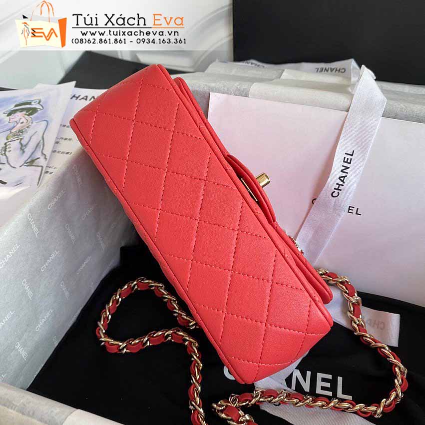 Túi Xách Chanel Mini Classic Flap Bag Siêu Cấp Màu Đỏ Đẹp M2326.