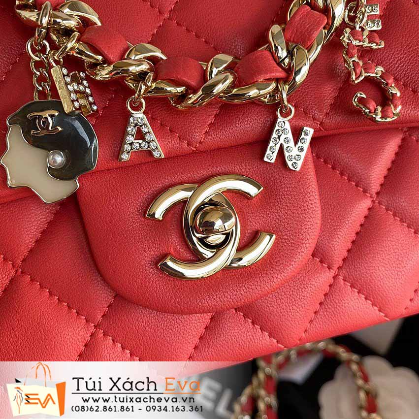 Túi Xách Chanel Mini Classic Flap Bag Siêu Cấp Màu Đỏ Đẹp M2326.