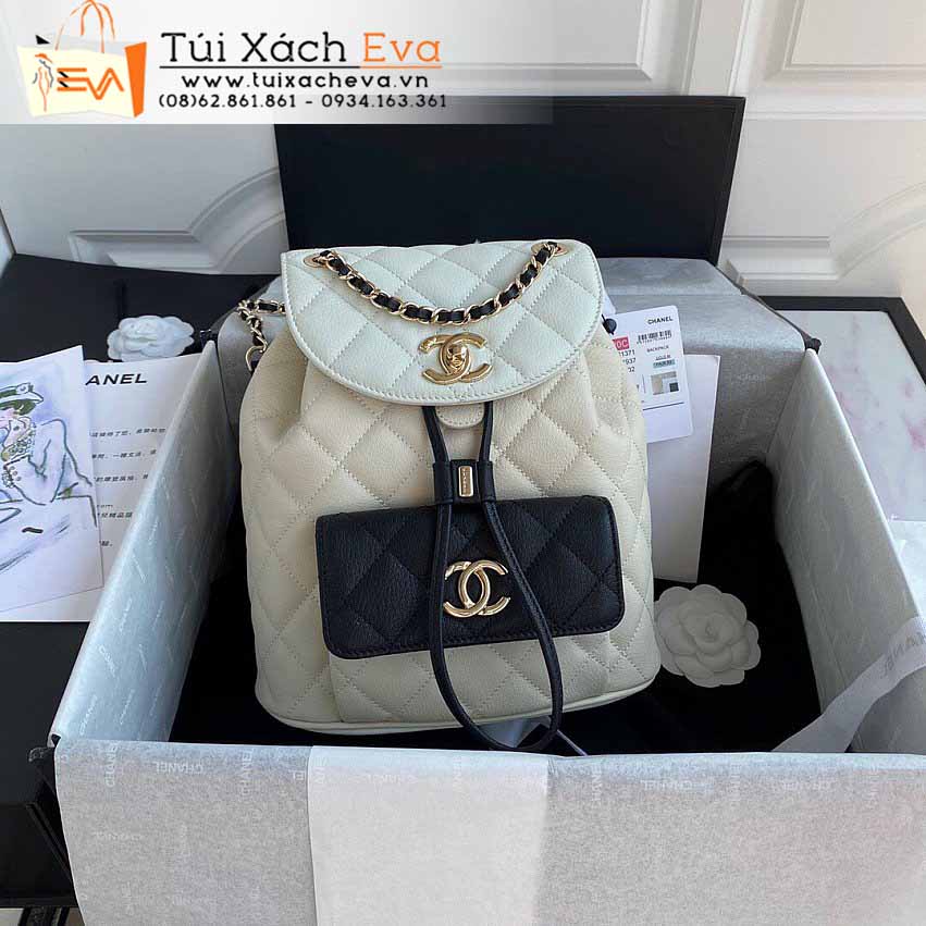 Balo Chanel Duma Bag Siêu Cấp Màu Trắng Đẹp M1371.