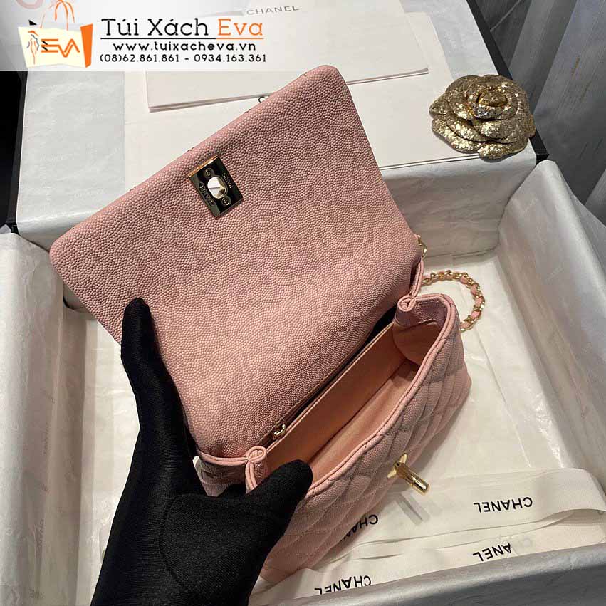 Túi Xách Chanel MiNi CoCo Handle Bag Siêu Cấp Màu Cam Đẹp M28000.