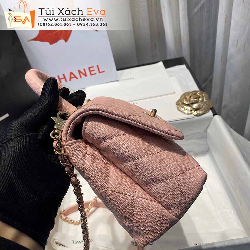 Túi Xách Chanel MiNi CoCo Handle Bag Siêu Cấp Màu Cam Đẹp M28000.