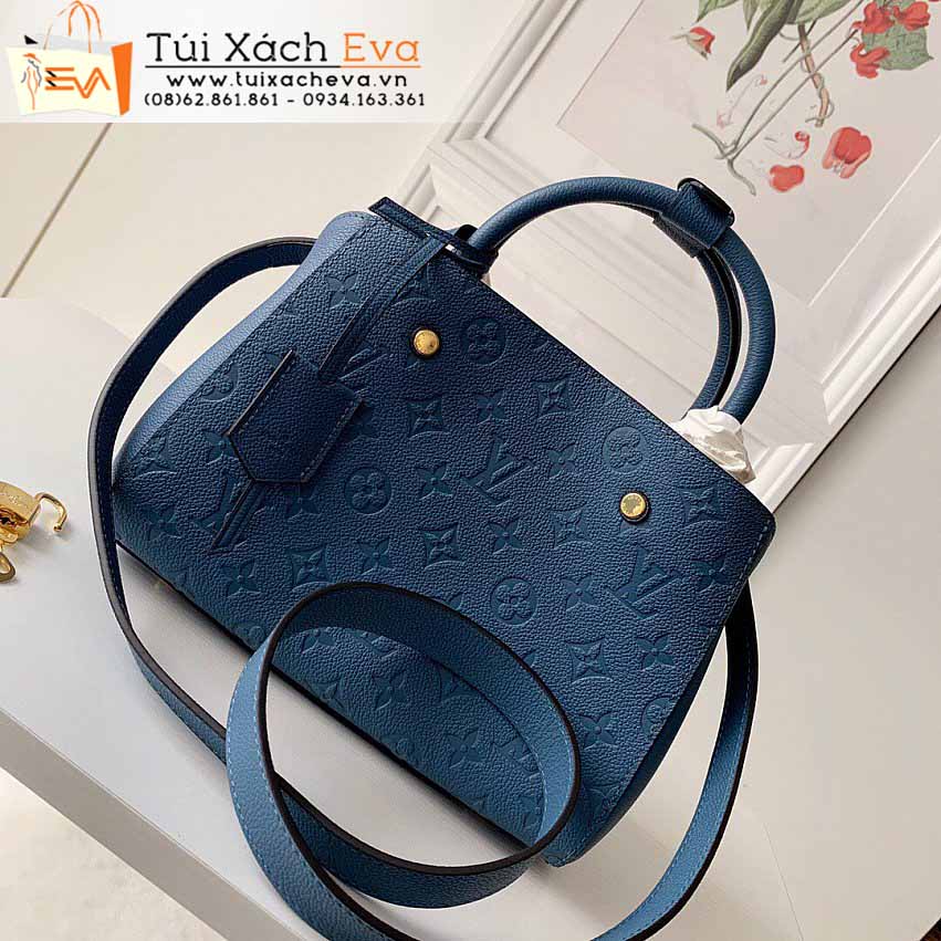 Túi Xách LV MONTAIGNE BB Bag Siêu Cấp Màu Xanh  Ngọc Đẹp M44314.