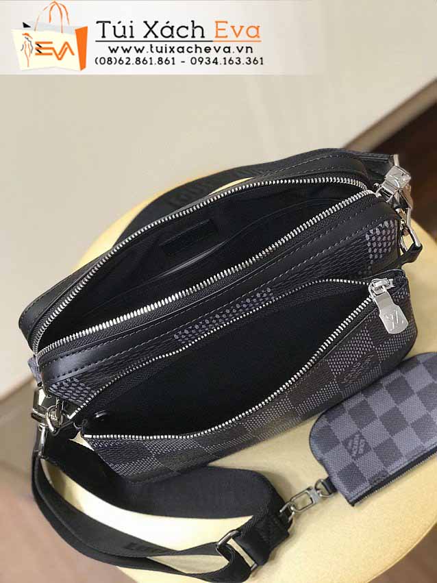 Túi Xách LV POCHETTE TRIO Bag Siêu Cấp Màu Đen Sọc Caro Đẹp M69445.