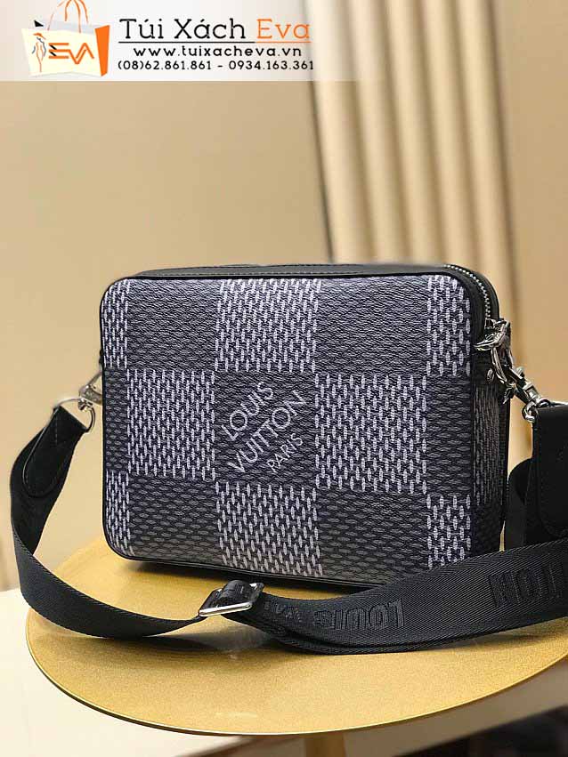 Túi Xách LV POCHETTE TRIO Bag Siêu Cấp Màu Đen Sọc Caro Đẹp M69445.