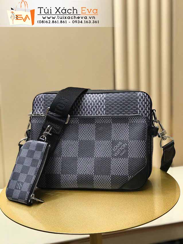 Túi Xách LV POCHETTE TRIO Bag Siêu Cấp Màu Đen Sọc Caro Đẹp M69445.