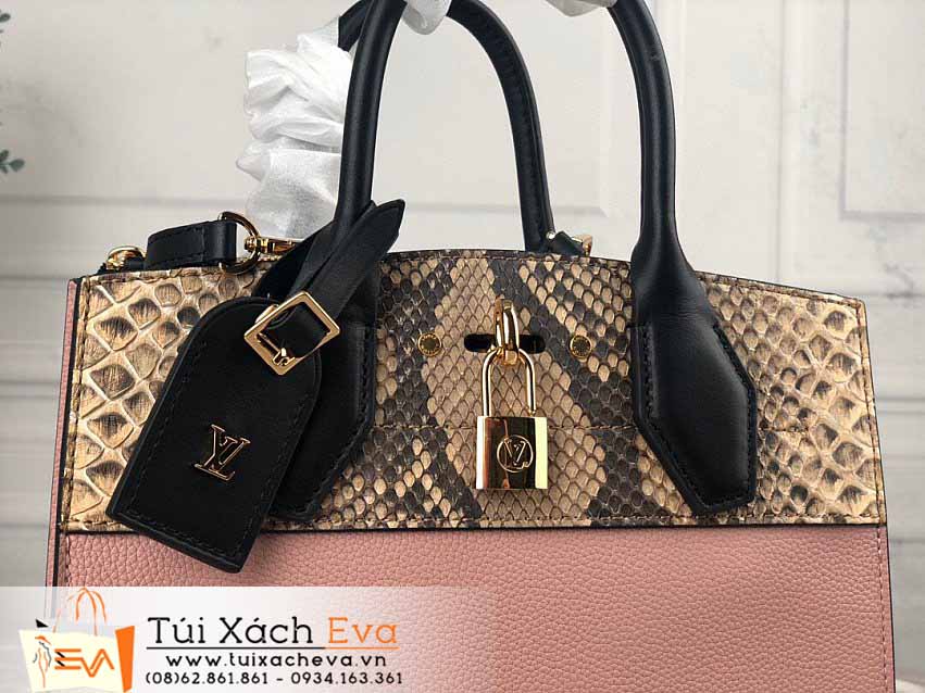 Túi Xách LV City Steamer Bag Siêu Cấp Màu Hồng Đẹp M95975.