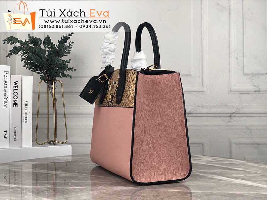 Túi Xách LV City Steamer Bag Siêu Cấp Màu Hồng Đẹp M95975.