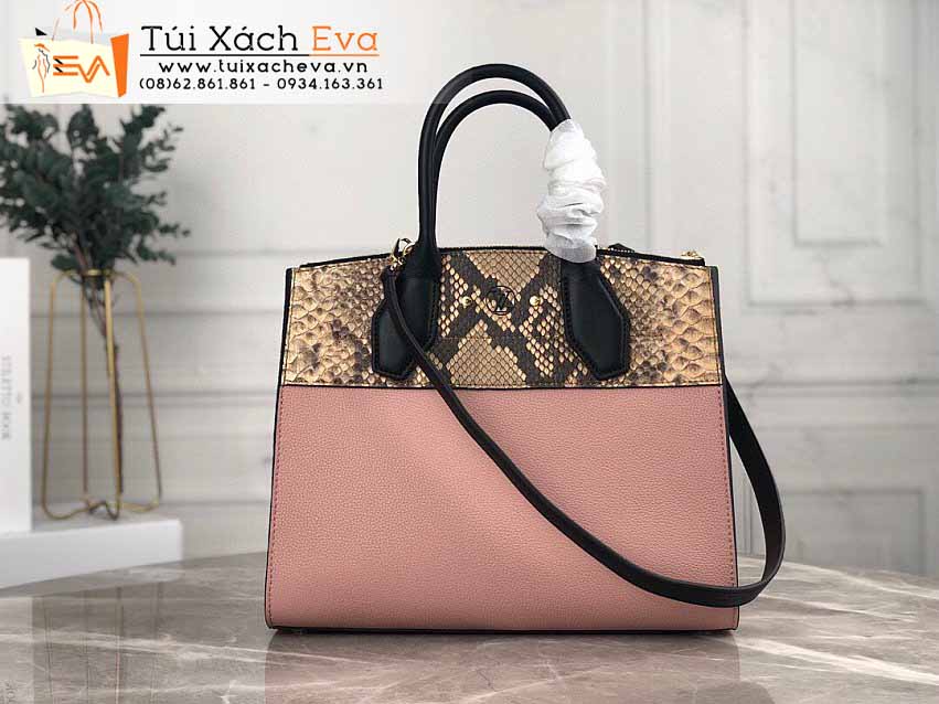 Túi Xách LV City Steamer Bag Siêu Cấp Màu Hồng Đẹp M95975.