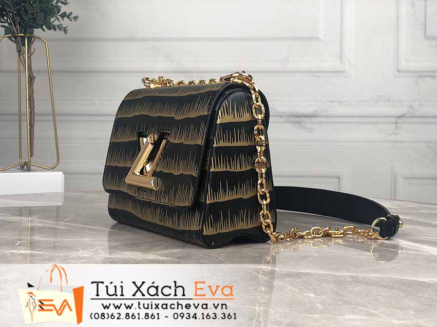 Túi Xách LV Twist Bag Siêu Cấp Màu Đen Phối Vàng Đẹp M50332.