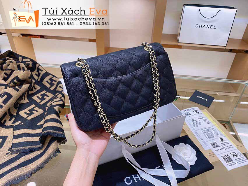 Túi Xách Chanel Classic Flap Bag Siêu Cấp Màu Đen Đẹp M26713.