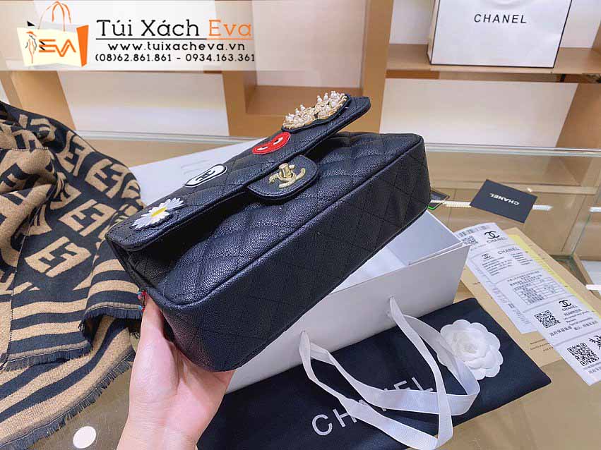 Túi Xách Chanel Classic Flap Bag Siêu Cấp Màu Đen Đẹp M26713.