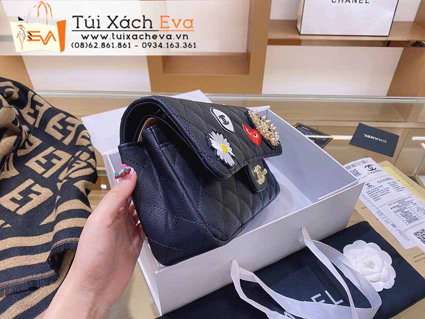 Túi Xách Chanel Classic Flap Bag Siêu Cấp Màu Đen Đẹp M26713.