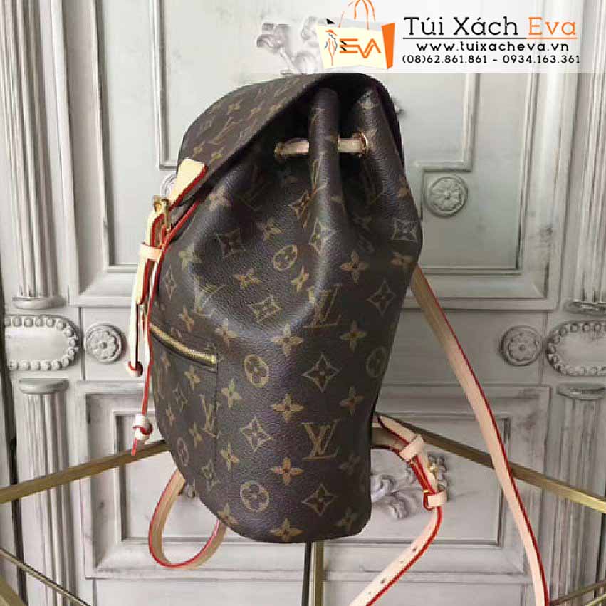 Balo LV Montsouris Bag Siêu Cấp Màu Nâu Đep M43431.