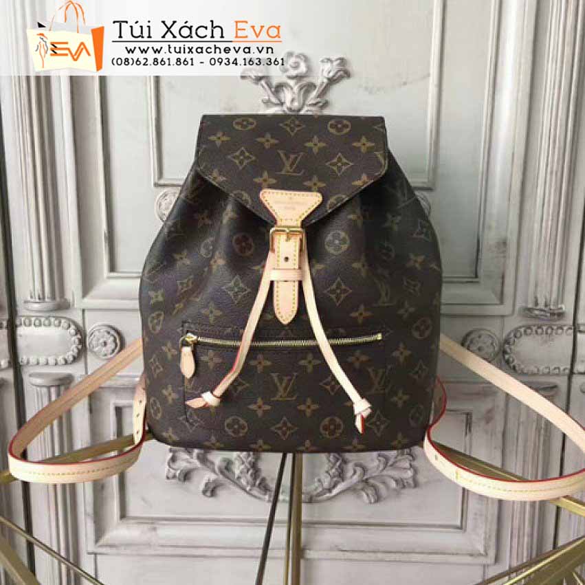 Balo LV Montsouris Bag Siêu Cấp Màu Nâu Đep M43431.