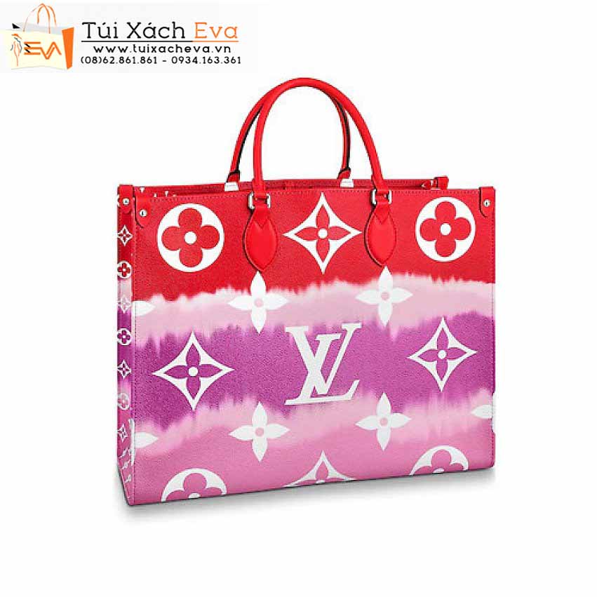 Túi Xách Lv Onthego Bag Siêu Cấp Màu Hồng Đẹp M45122.