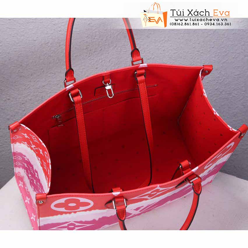 Túi Xách Lv Onthego Bag Siêu Cấp Màu Hồng Đẹp M45122.
