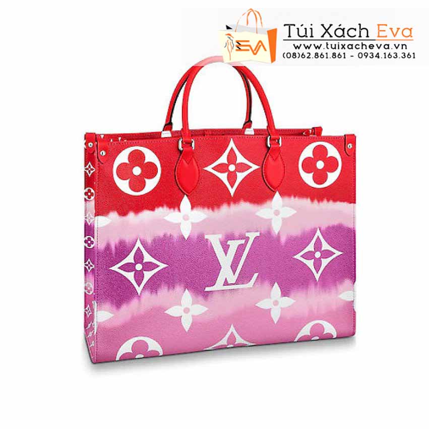 Túi Xách Lv Onthego Bag Siêu Cấp Màu Hồng Đẹp M45122.