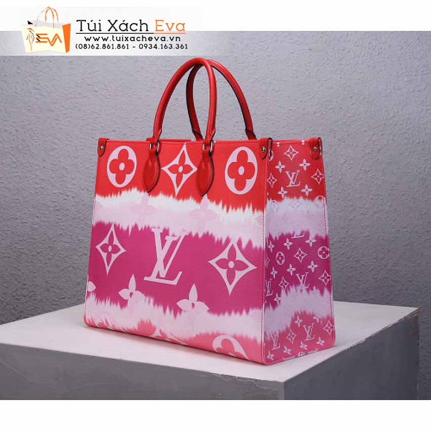 Túi Xách Lv Onthego Bag Siêu Cấp Màu Hồng Đẹp M45122.