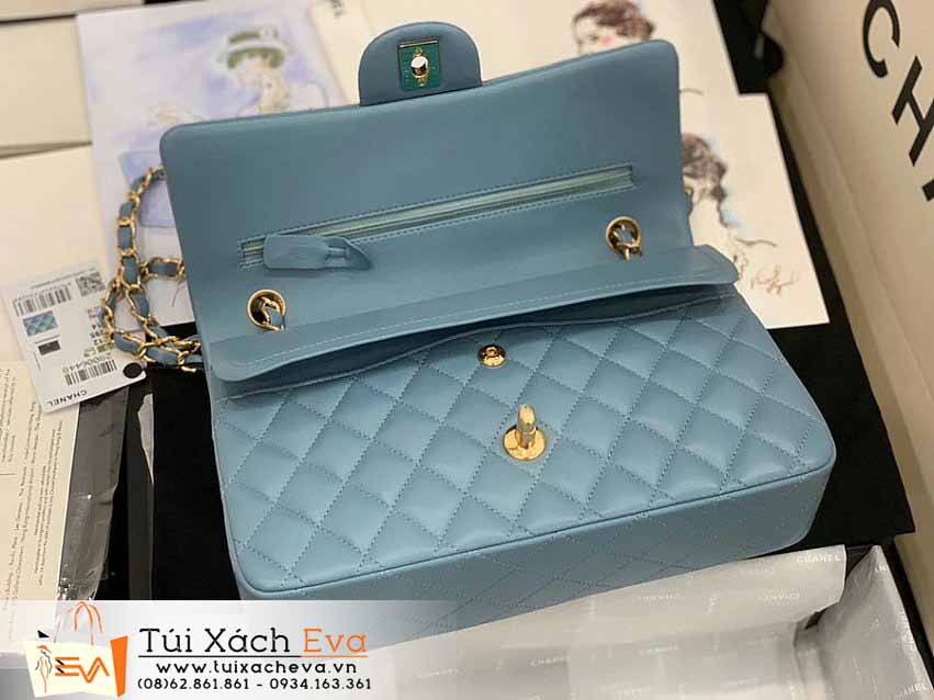 Túi Xách Chanel Classic Flap Bag Siêu Cấp Màu Xanh Đẹp.