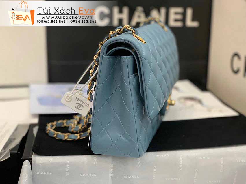 Túi Xách Chanel Classic Flap Bag Siêu Cấp Màu Xanh Đẹp.