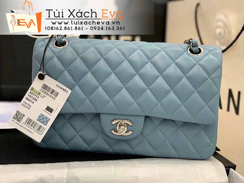 Túi Xách Chanel Classic Flap Bag Siêu Cấp Màu Xanh Đẹp.