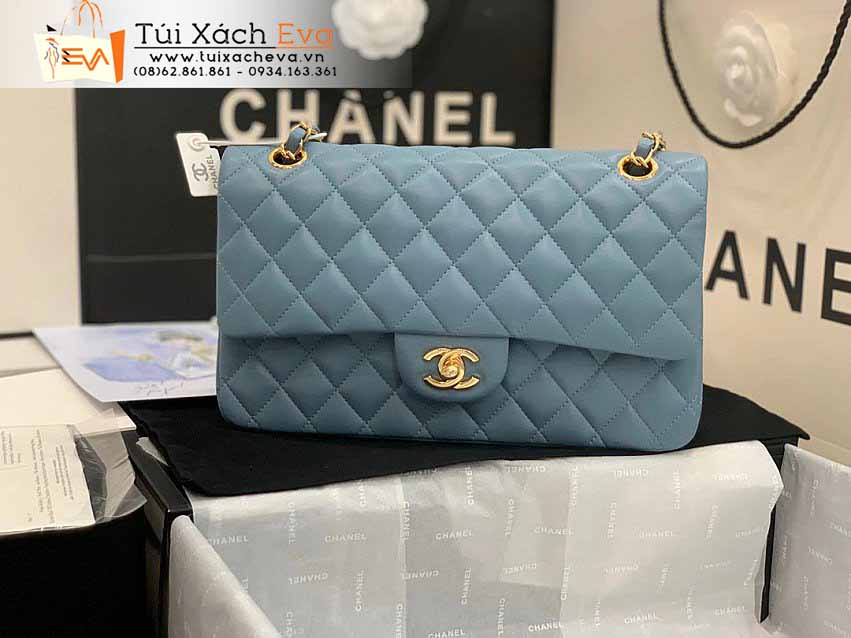 Túi Xách Chanel Classic Flap Bag Siêu Cấp Màu Xanh Đẹp.