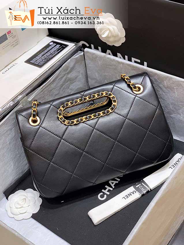 Túi Xách Chanel Lambskin Double Flap Bag Siêu Cấp Màu Đen Đẹp.