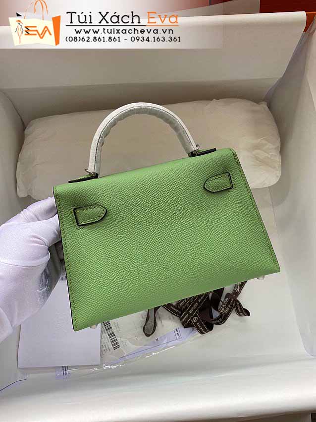 Túi Xách Hermes Kelly Mini Bag Siêu Cấp Màu Xanh Lá Đẹp.