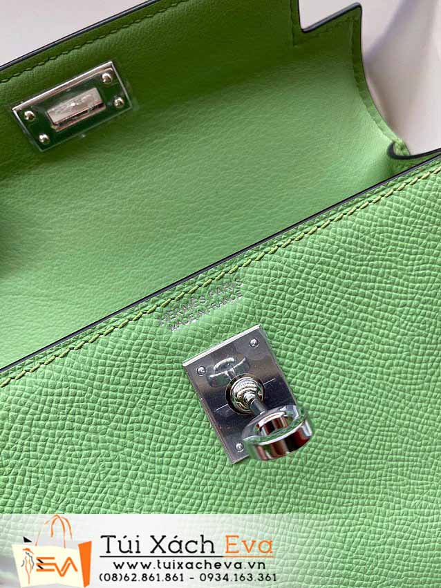 Túi Xách Hermes Kelly Mini Bag Siêu Cấp Màu Xanh Lá Đẹp.