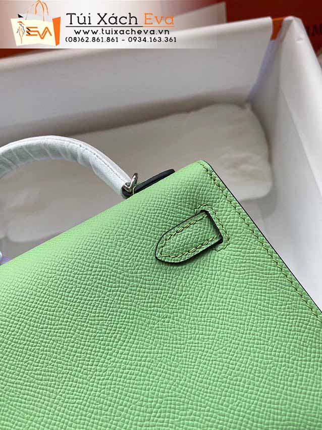 Túi Xách Hermes Kelly Mini Bag Siêu Cấp Màu Xanh Lá Đẹp.