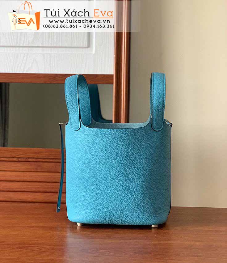 Túi Xách Hermes Picotin Lock Bag Siêu Cấp Màu Xanh Đẹp.