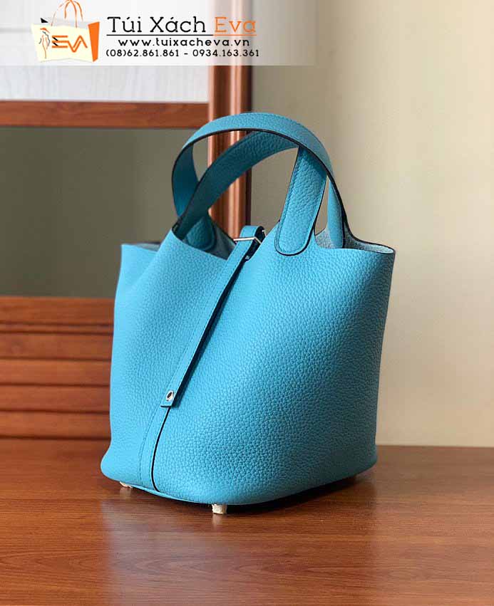 Túi Xách Hermes Picotin Lock Bag Siêu Cấp Màu Xanh Đẹp.