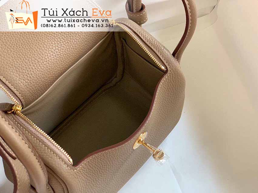 Túi Xách Hermes Lindy Mini Bag Siêu Cấp Màu Kem Đẹp.